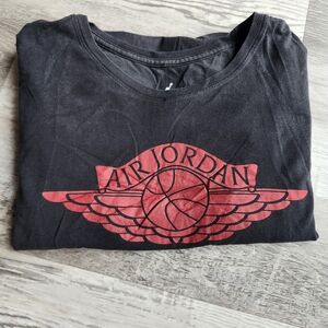 Nike Air Jordan Long Sleeve Shirt XL Black Jumpman Logo Athletic